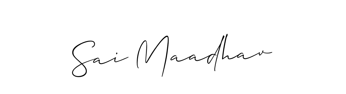 You can use this online signature creator to create a handwritten signature for the name Sai Maadhav. This is the best online autograph maker. Sai Maadhav signature style 2 images and pictures png