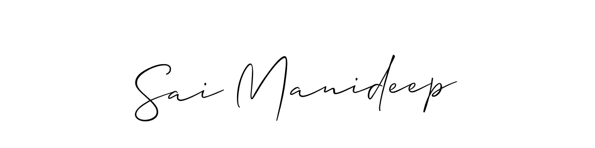 Similarly Allison_Script is the best handwritten signature design. Signature creator online .You can use it as an online autograph creator for name Sai Manideep. Sai Manideep signature style 2 images and pictures png
