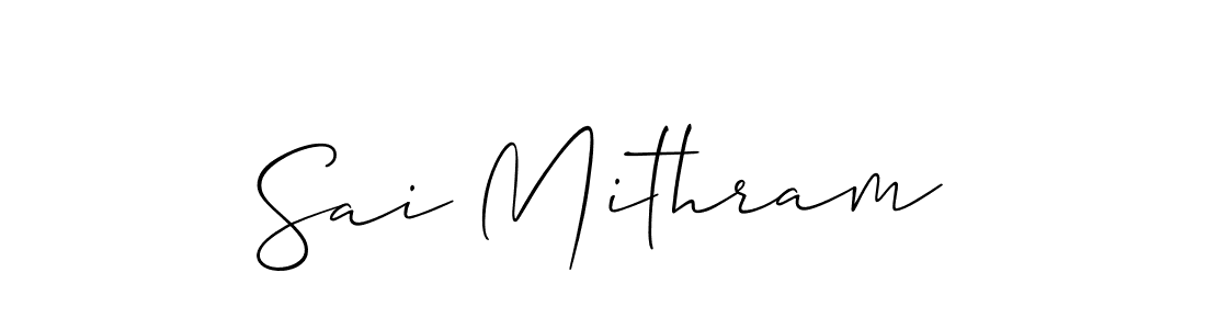 Best and Professional Signature Style for Sai Mithram. Allison_Script Best Signature Style Collection. Sai Mithram signature style 2 images and pictures png