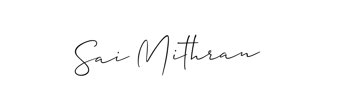 Best and Professional Signature Style for Sai Mithran. Allison_Script Best Signature Style Collection. Sai Mithran signature style 2 images and pictures png