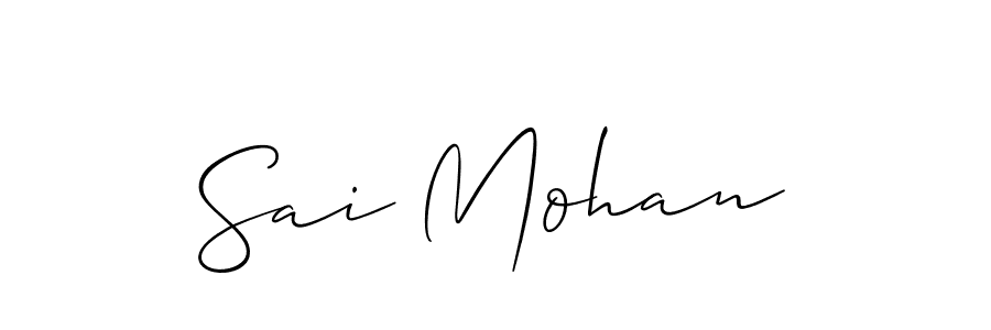 Sai Mohan stylish signature style. Best Handwritten Sign (Allison_Script) for my name. Handwritten Signature Collection Ideas for my name Sai Mohan. Sai Mohan signature style 2 images and pictures png