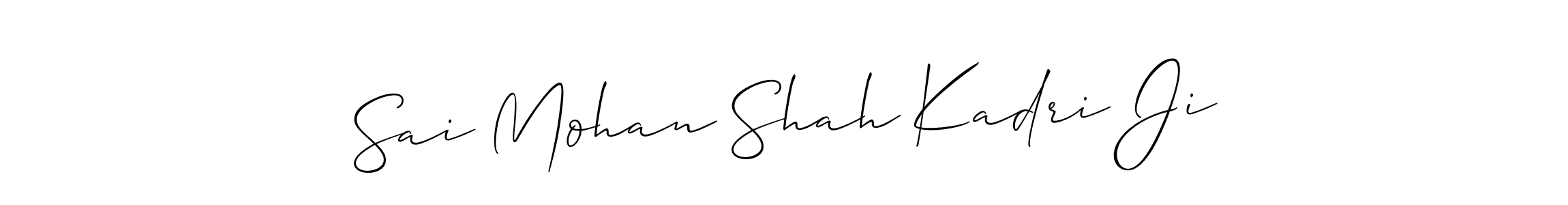 Create a beautiful signature design for name Sai Mohan Shah Kadri Ji. With this signature (Allison_Script) fonts, you can make a handwritten signature for free. Sai Mohan Shah Kadri Ji signature style 2 images and pictures png