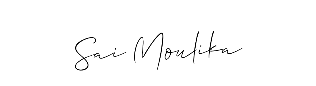 You can use this online signature creator to create a handwritten signature for the name Sai Moulika. This is the best online autograph maker. Sai Moulika signature style 2 images and pictures png
