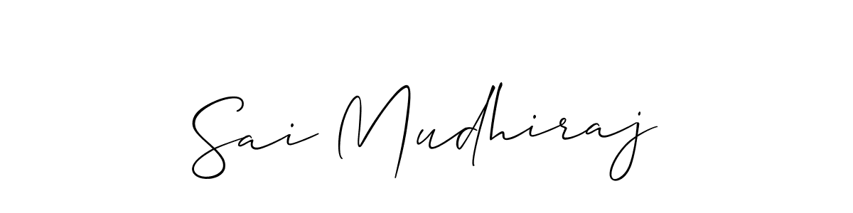 You can use this online signature creator to create a handwritten signature for the name Sai Mudhiraj. This is the best online autograph maker. Sai Mudhiraj signature style 2 images and pictures png