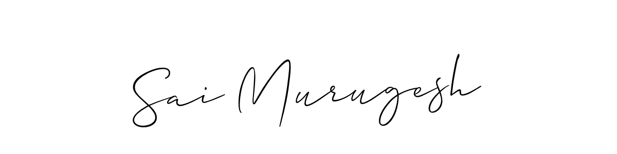 How to make Sai Murugesh name signature. Use Allison_Script style for creating short signs online. This is the latest handwritten sign. Sai Murugesh signature style 2 images and pictures png