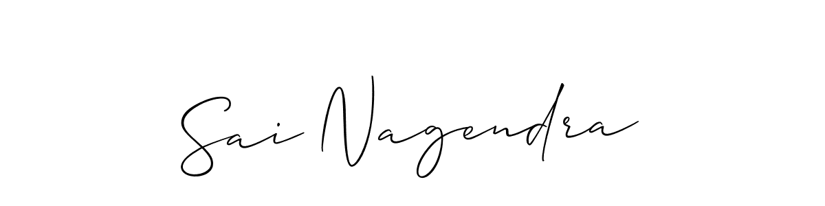 It looks lik you need a new signature style for name Sai Nagendra. Design unique handwritten (Allison_Script) signature with our free signature maker in just a few clicks. Sai Nagendra signature style 2 images and pictures png