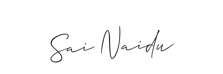Create a beautiful signature design for name Sai Naidu. With this signature (Allison_Script) fonts, you can make a handwritten signature for free. Sai Naidu signature style 2 images and pictures png