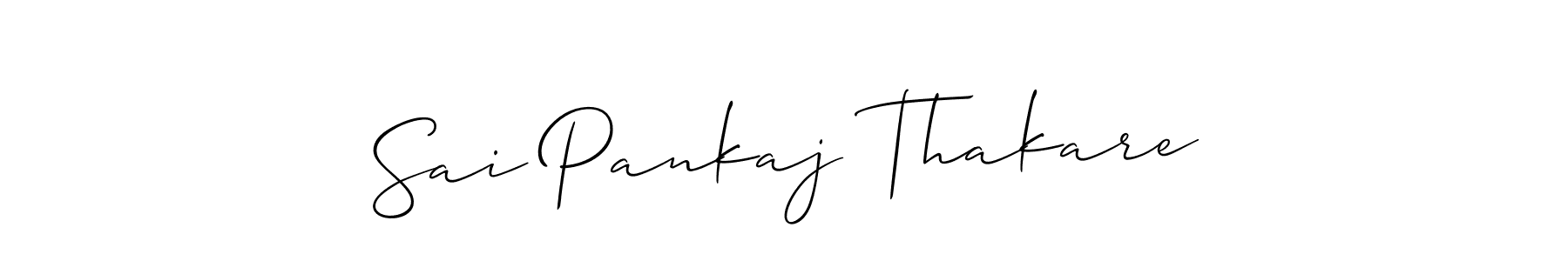 Make a beautiful signature design for name Sai Pankaj Thakare. With this signature (Allison_Script) style, you can create a handwritten signature for free. Sai Pankaj Thakare signature style 2 images and pictures png