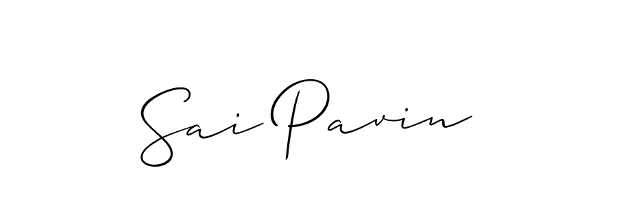 Also You can easily find your signature by using the search form. We will create Sai Pavin name handwritten signature images for you free of cost using Allison_Script sign style. Sai Pavin signature style 2 images and pictures png