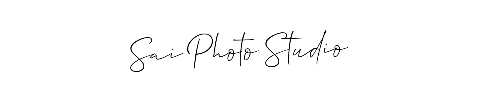 It looks lik you need a new signature style for name Sai Photo Studio. Design unique handwritten (Allison_Script) signature with our free signature maker in just a few clicks. Sai Photo Studio signature style 2 images and pictures png