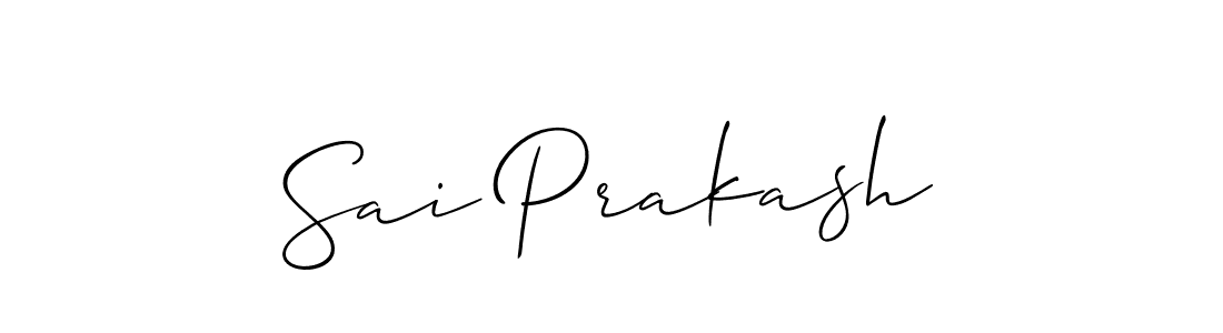 Make a beautiful signature design for name Sai Prakash. With this signature (Allison_Script) style, you can create a handwritten signature for free. Sai Prakash signature style 2 images and pictures png