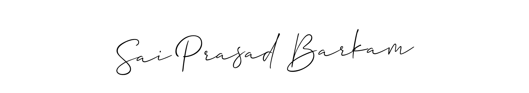 Make a beautiful signature design for name Sai Prasad Barkam. With this signature (Allison_Script) style, you can create a handwritten signature for free. Sai Prasad Barkam signature style 2 images and pictures png