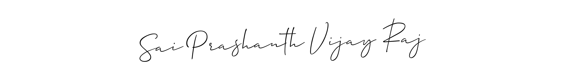 Allison_Script is a professional signature style that is perfect for those who want to add a touch of class to their signature. It is also a great choice for those who want to make their signature more unique. Get Sai Prashanth Vijay Raj name to fancy signature for free. Sai Prashanth Vijay Raj signature style 2 images and pictures png