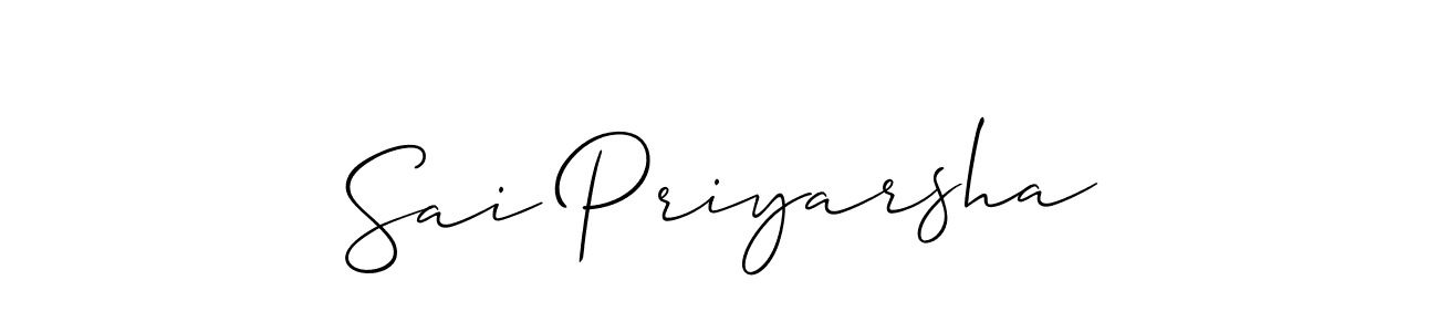 Design your own signature with our free online signature maker. With this signature software, you can create a handwritten (Allison_Script) signature for name Sai Priyarsha. Sai Priyarsha signature style 2 images and pictures png