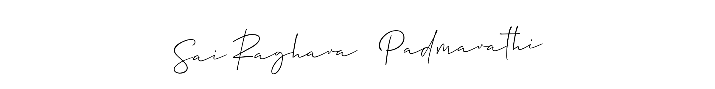 Once you've used our free online signature maker to create your best signature Allison_Script style, it's time to enjoy all of the benefits that Sai Raghava   Padmavathi name signing documents. Sai Raghava   Padmavathi signature style 2 images and pictures png