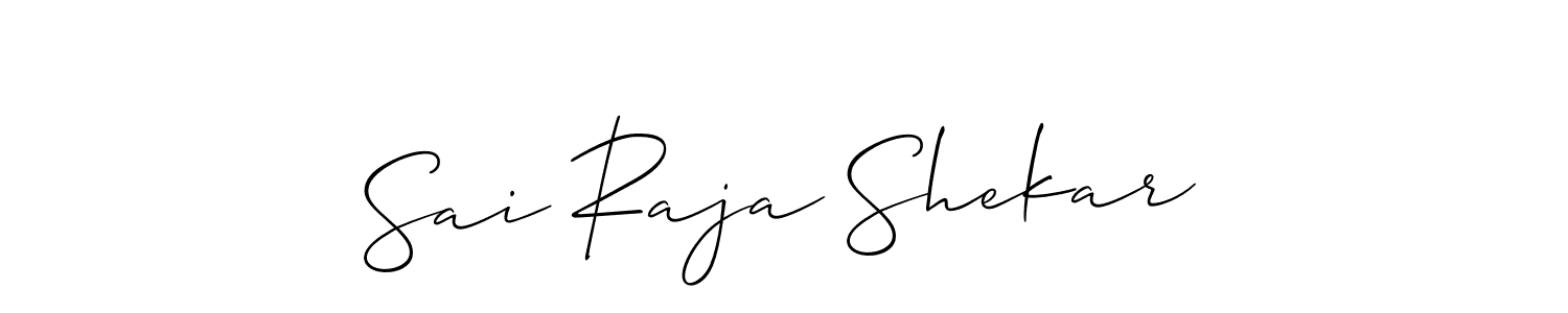 How to make Sai Raja Shekar signature? Allison_Script is a professional autograph style. Create handwritten signature for Sai Raja Shekar name. Sai Raja Shekar signature style 2 images and pictures png