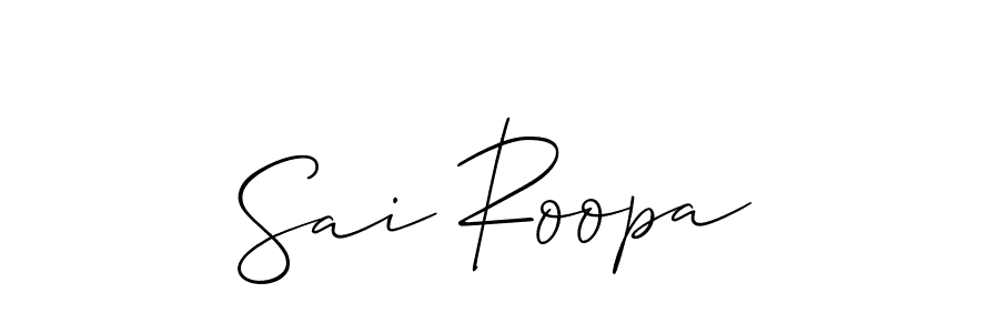 Make a short Sai Roopa signature style. Manage your documents anywhere anytime using Allison_Script. Create and add eSignatures, submit forms, share and send files easily. Sai Roopa signature style 2 images and pictures png