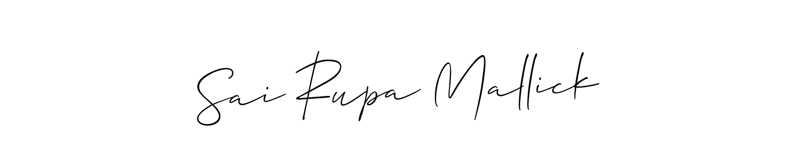 Similarly Allison_Script is the best handwritten signature design. Signature creator online .You can use it as an online autograph creator for name Sai Rupa Mallick. Sai Rupa Mallick signature style 2 images and pictures png