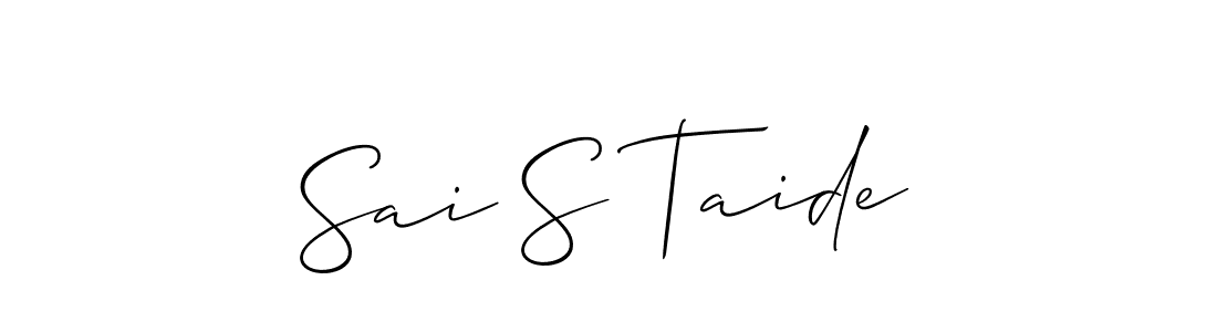 Best and Professional Signature Style for Sai S Taide. Allison_Script Best Signature Style Collection. Sai S Taide signature style 2 images and pictures png