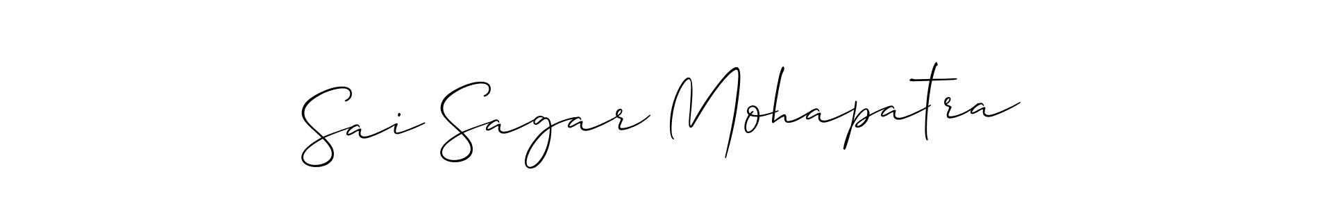 Make a short Sai Sagar Mohapatra signature style. Manage your documents anywhere anytime using Allison_Script. Create and add eSignatures, submit forms, share and send files easily. Sai Sagar Mohapatra signature style 2 images and pictures png
