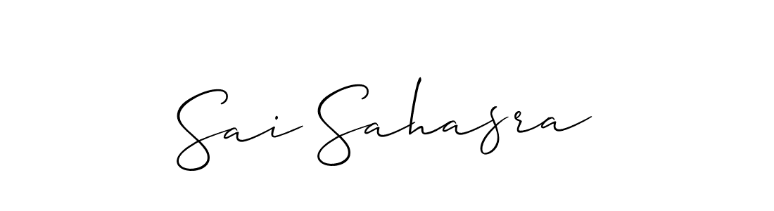 This is the best signature style for the Sai Sahasra name. Also you like these signature font (Allison_Script). Mix name signature. Sai Sahasra signature style 2 images and pictures png