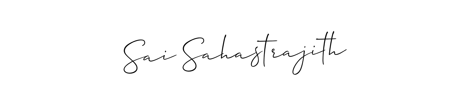 Create a beautiful signature design for name Sai Sahastrajith. With this signature (Allison_Script) fonts, you can make a handwritten signature for free. Sai Sahastrajith signature style 2 images and pictures png