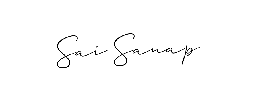 Also You can easily find your signature by using the search form. We will create Sai Sanap name handwritten signature images for you free of cost using Allison_Script sign style. Sai Sanap signature style 2 images and pictures png
