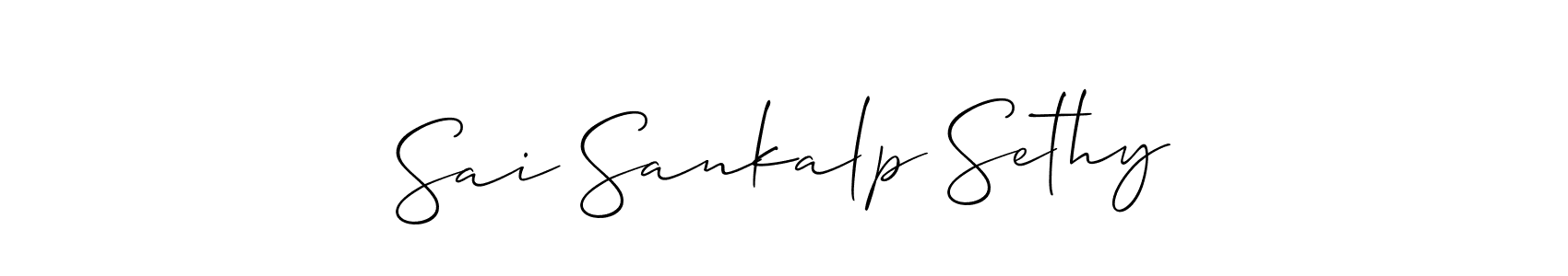 Check out images of Autograph of Sai Sankalp Sethy name. Actor Sai Sankalp Sethy Signature Style. Allison_Script is a professional sign style online. Sai Sankalp Sethy signature style 2 images and pictures png