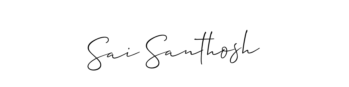 Make a short Sai Santhosh signature style. Manage your documents anywhere anytime using Allison_Script. Create and add eSignatures, submit forms, share and send files easily. Sai Santhosh signature style 2 images and pictures png