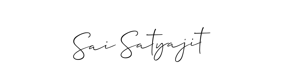 Make a beautiful signature design for name Sai Satyajit. With this signature (Allison_Script) style, you can create a handwritten signature for free. Sai Satyajit signature style 2 images and pictures png
