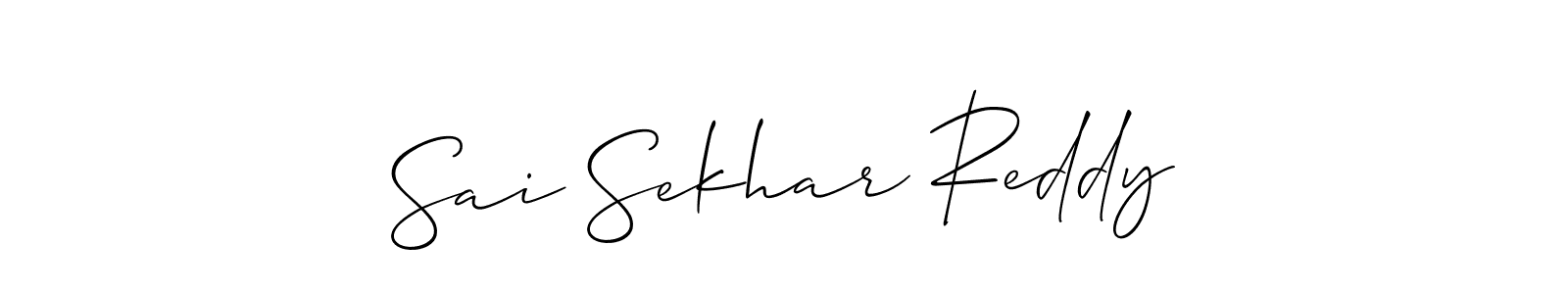 How to Draw Sai Sekhar Reddy signature style? Allison_Script is a latest design signature styles for name Sai Sekhar Reddy. Sai Sekhar Reddy signature style 2 images and pictures png