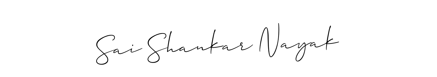 Create a beautiful signature design for name Sai Shankar Nayak. With this signature (Allison_Script) fonts, you can make a handwritten signature for free. Sai Shankar Nayak signature style 2 images and pictures png