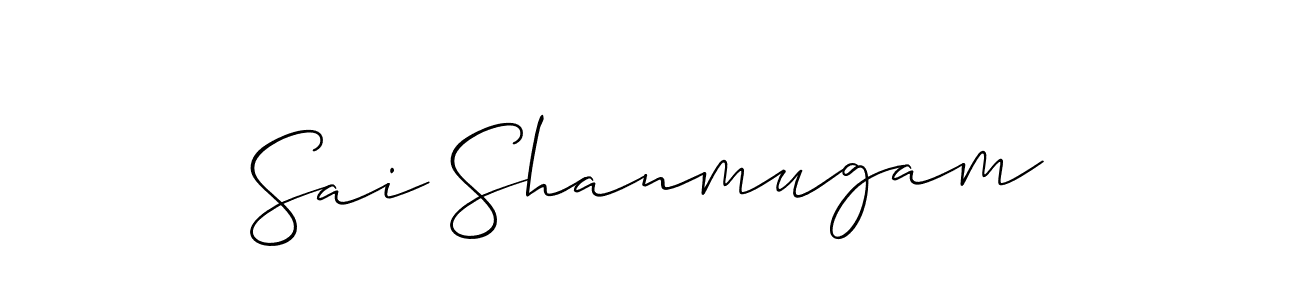 Use a signature maker to create a handwritten signature online. With this signature software, you can design (Allison_Script) your own signature for name Sai Shanmugam. Sai Shanmugam signature style 2 images and pictures png