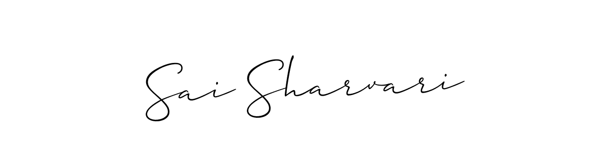 Create a beautiful signature design for name Sai Sharvari. With this signature (Allison_Script) fonts, you can make a handwritten signature for free. Sai Sharvari signature style 2 images and pictures png