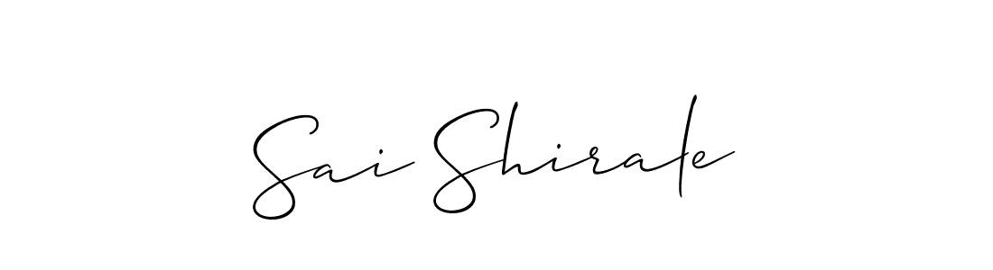 It looks lik you need a new signature style for name Sai Shirale. Design unique handwritten (Allison_Script) signature with our free signature maker in just a few clicks. Sai Shirale signature style 2 images and pictures png