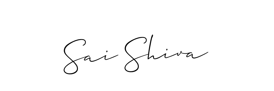 Also we have Sai Shiva name is the best signature style. Create professional handwritten signature collection using Allison_Script autograph style. Sai Shiva signature style 2 images and pictures png
