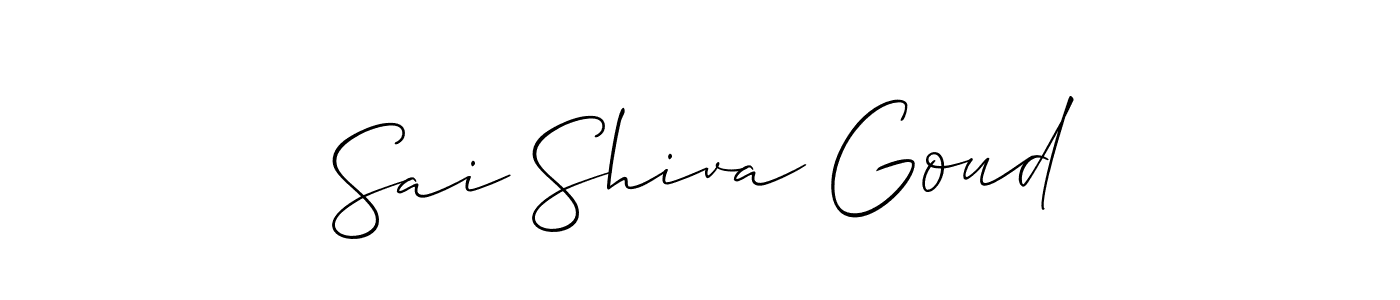 Make a short Sai Shiva Goud signature style. Manage your documents anywhere anytime using Allison_Script. Create and add eSignatures, submit forms, share and send files easily. Sai Shiva Goud signature style 2 images and pictures png