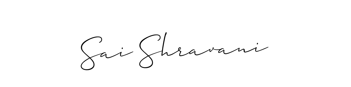 How to make Sai Shravani signature? Allison_Script is a professional autograph style. Create handwritten signature for Sai Shravani name. Sai Shravani signature style 2 images and pictures png