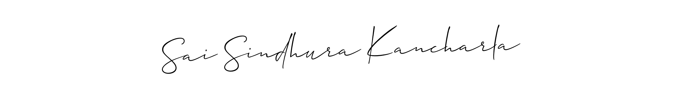 Make a beautiful signature design for name Sai Sindhura Kancharla. Use this online signature maker to create a handwritten signature for free. Sai Sindhura Kancharla signature style 2 images and pictures png