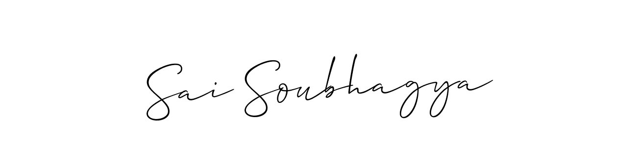 Once you've used our free online signature maker to create your best signature Allison_Script style, it's time to enjoy all of the benefits that Sai Soubhagya name signing documents. Sai Soubhagya signature style 2 images and pictures png