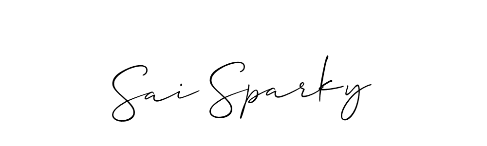 Best and Professional Signature Style for Sai Sparky. Allison_Script Best Signature Style Collection. Sai Sparky signature style 2 images and pictures png