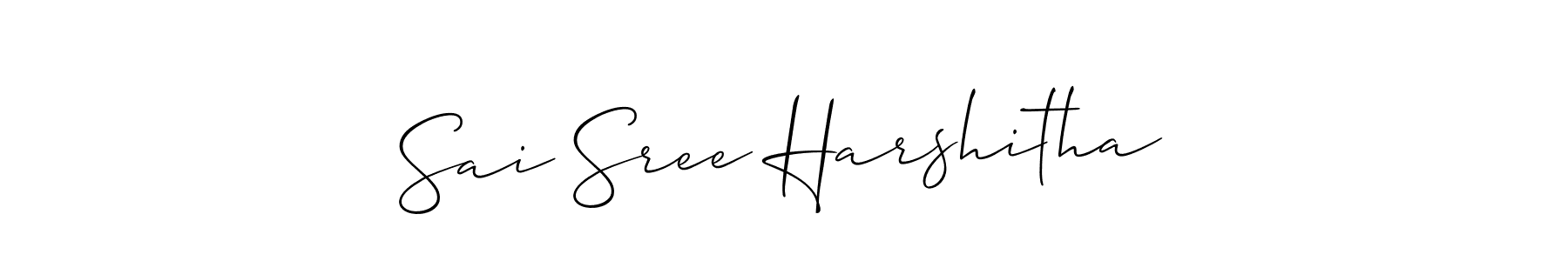 You can use this online signature creator to create a handwritten signature for the name Sai Sree Harshitha. This is the best online autograph maker. Sai Sree Harshitha signature style 2 images and pictures png