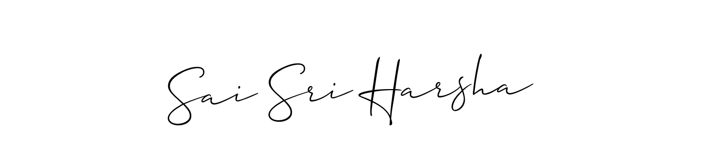 This is the best signature style for the Sai Sri Harsha name. Also you like these signature font (Allison_Script). Mix name signature. Sai Sri Harsha signature style 2 images and pictures png