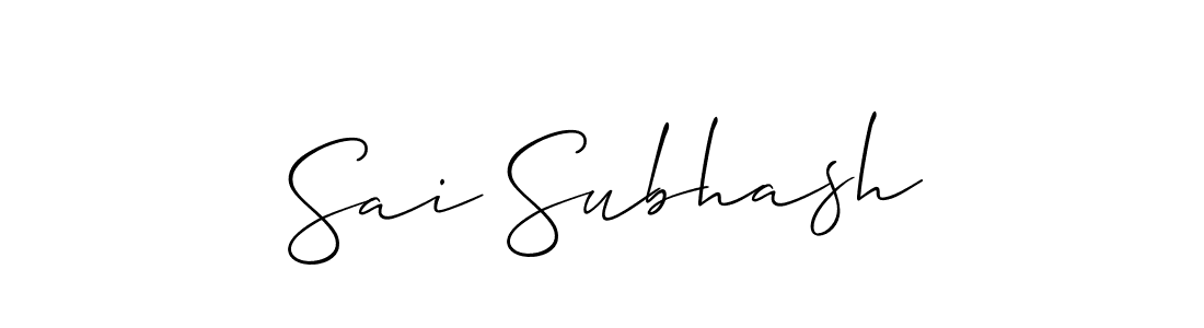 You can use this online signature creator to create a handwritten signature for the name Sai Subhash. This is the best online autograph maker. Sai Subhash signature style 2 images and pictures png