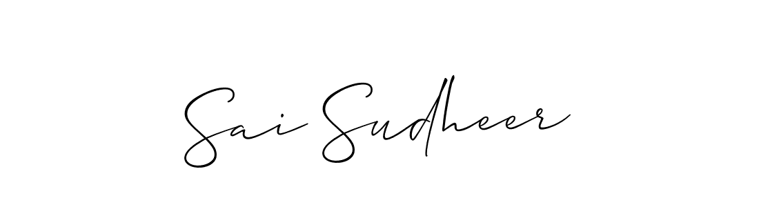 Sai Sudheer stylish signature style. Best Handwritten Sign (Allison_Script) for my name. Handwritten Signature Collection Ideas for my name Sai Sudheer. Sai Sudheer signature style 2 images and pictures png