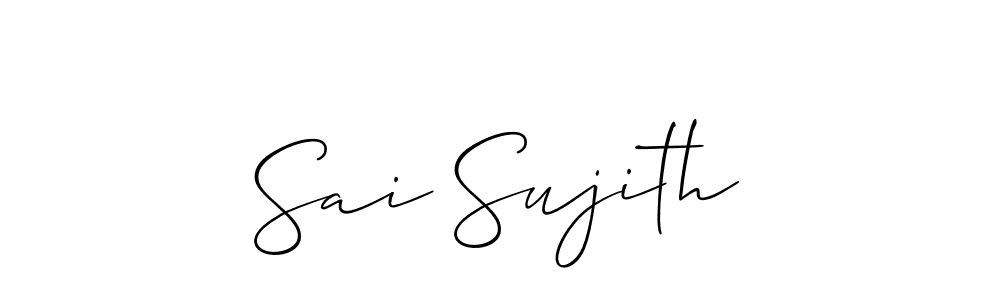 You should practise on your own different ways (Allison_Script) to write your name (Sai Sujith) in signature. don't let someone else do it for you. Sai Sujith signature style 2 images and pictures png