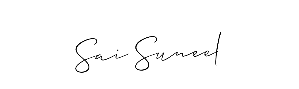 Best and Professional Signature Style for Sai Suneel. Allison_Script Best Signature Style Collection. Sai Suneel signature style 2 images and pictures png