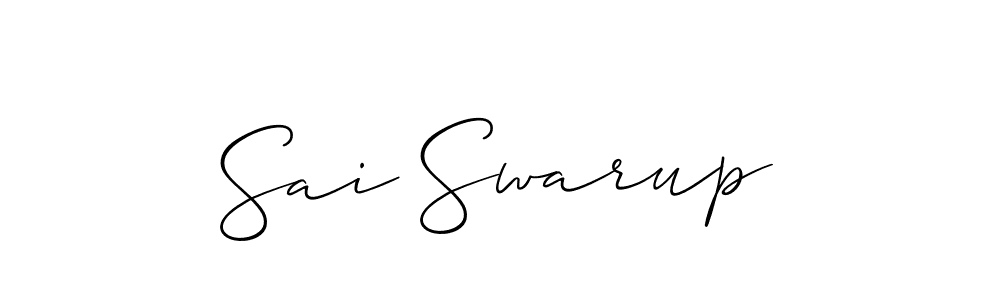 if you are searching for the best signature style for your name Sai Swarup. so please give up your signature search. here we have designed multiple signature styles  using Allison_Script. Sai Swarup signature style 2 images and pictures png