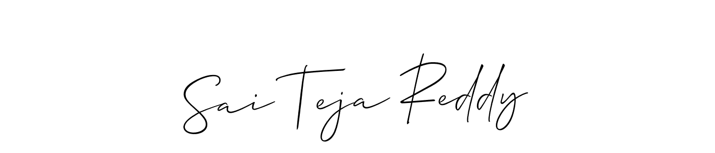 Create a beautiful signature design for name Sai Teja Reddy. With this signature (Allison_Script) fonts, you can make a handwritten signature for free. Sai Teja Reddy signature style 2 images and pictures png