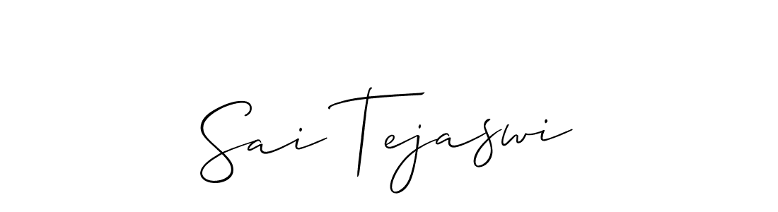Best and Professional Signature Style for Sai Tejaswi. Allison_Script Best Signature Style Collection. Sai Tejaswi signature style 2 images and pictures png
